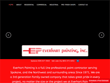 Tablet Screenshot of everhartpaint.com